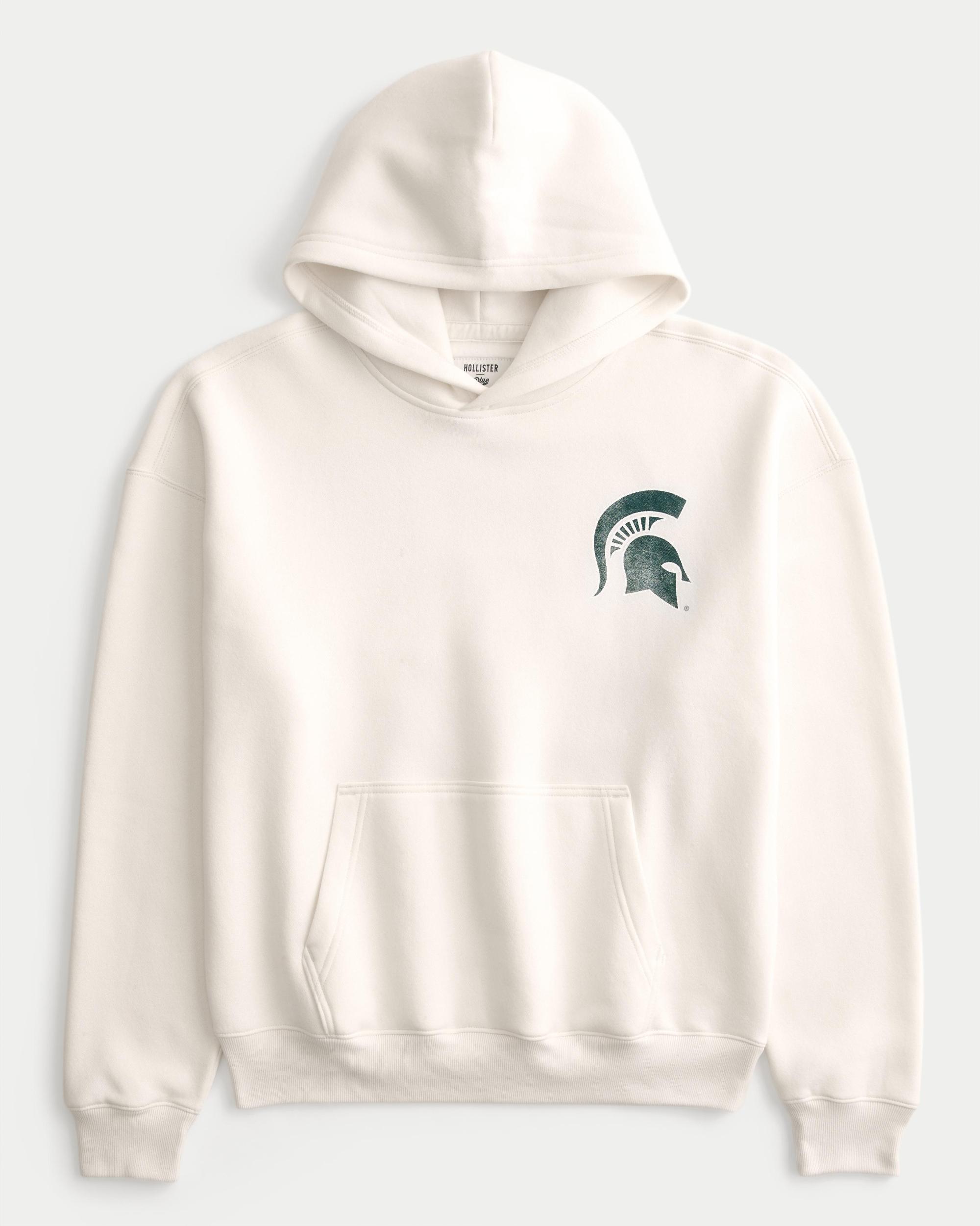 Boxy UConn Graphic Hoodie Product Image