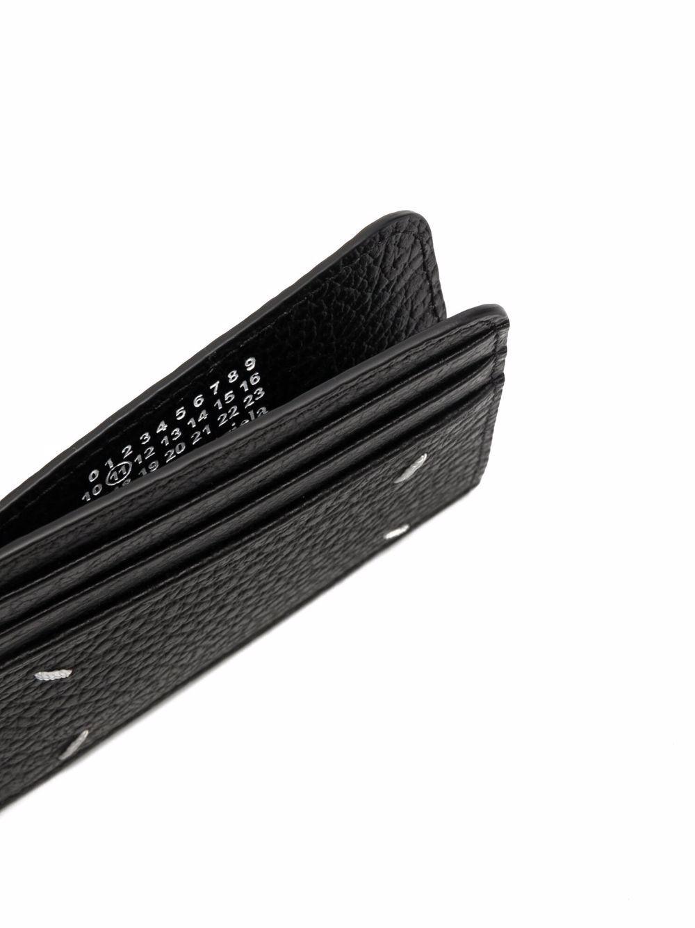 four-stitch leather card holder Product Image