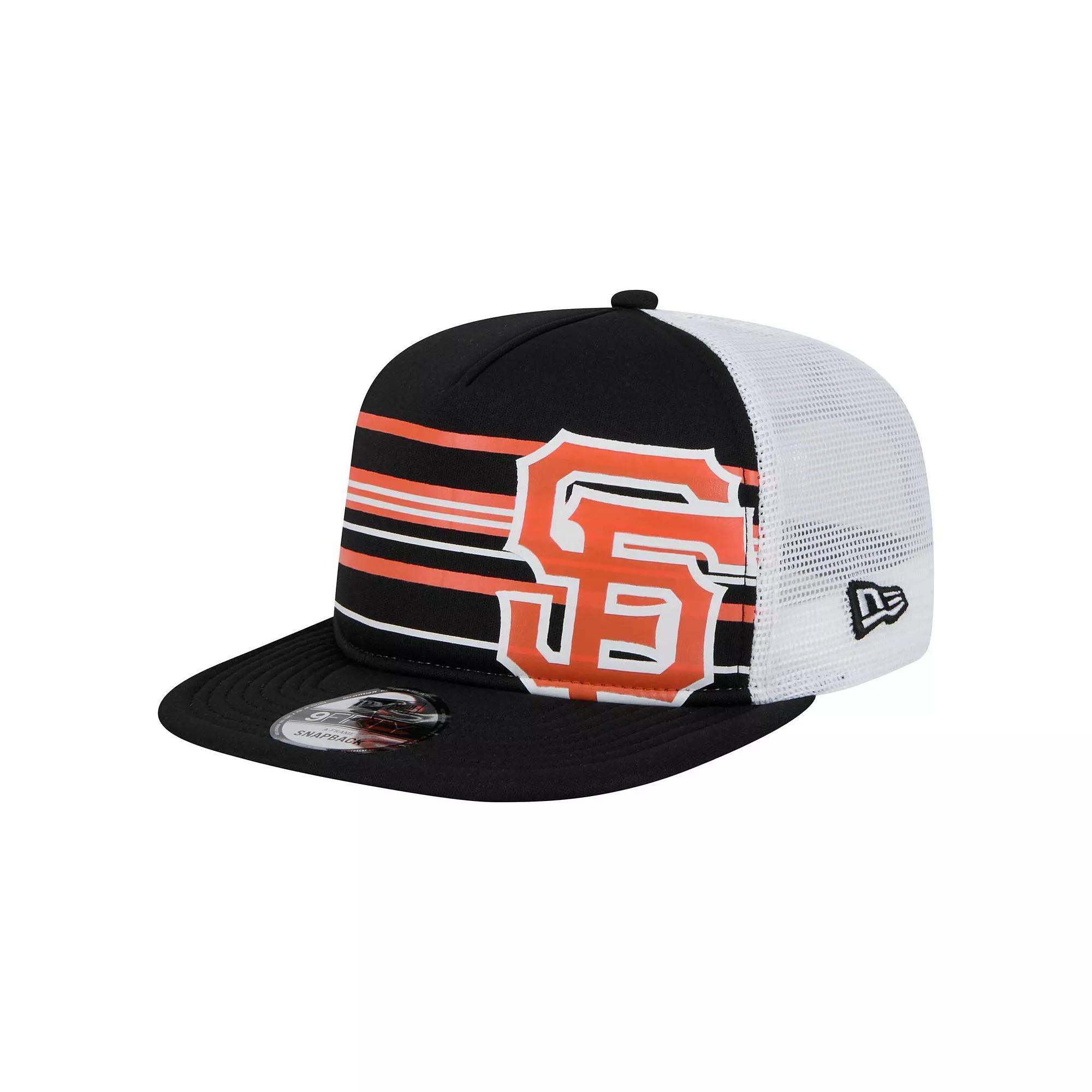 Men's New Era Black San Francisco Giants 9FIFTY A-Frame Trucker Snapback Hat Product Image
