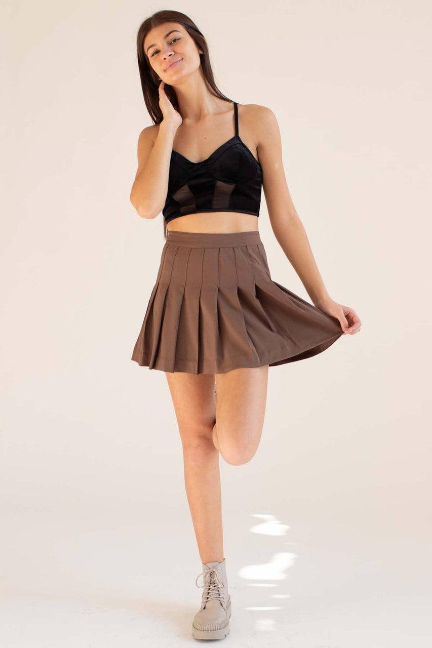 Black Velvet & Mesh Bustier Product Image