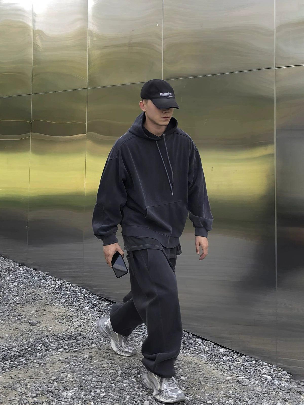 RT No. 12241 DARK GRAY HOODIE & SWEATPANTS Product Image