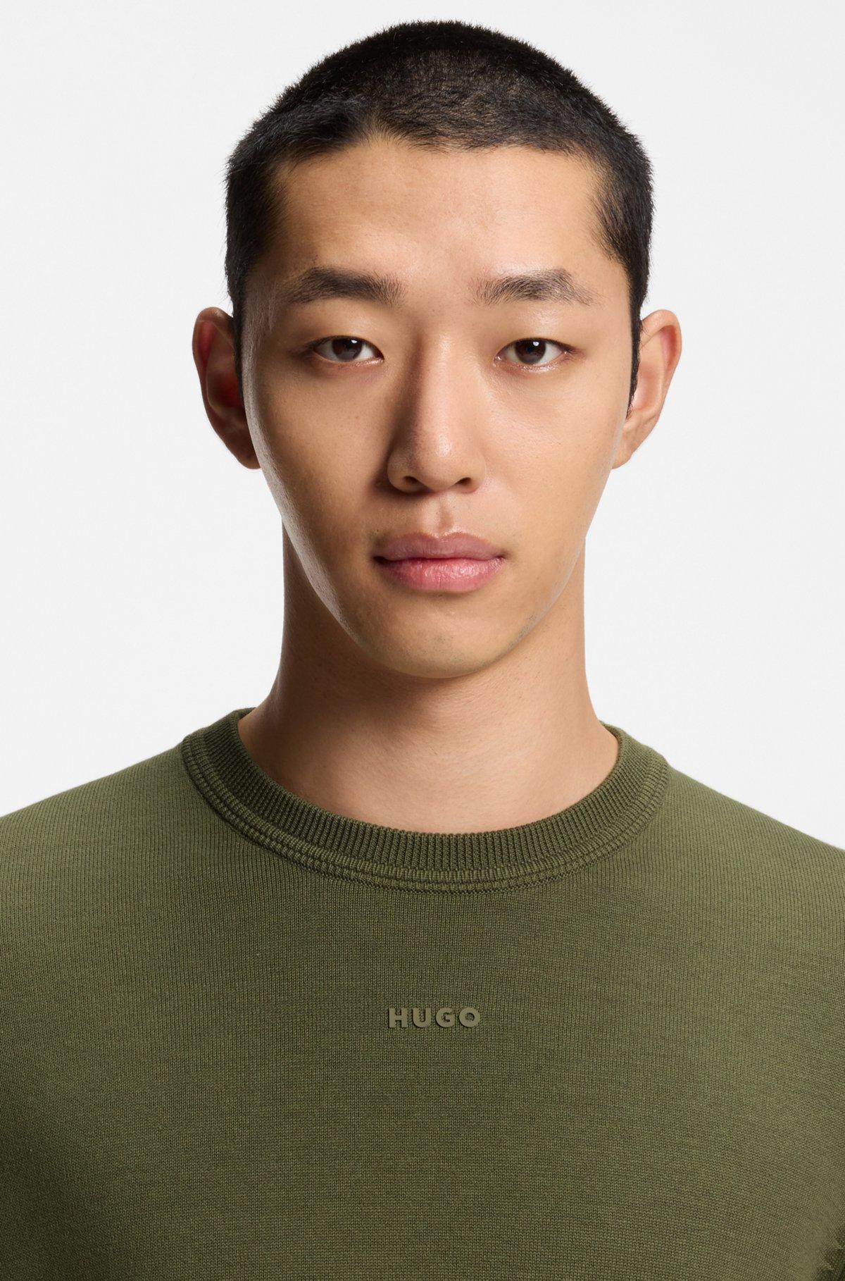Logo-detail sweater in cotton Product Image