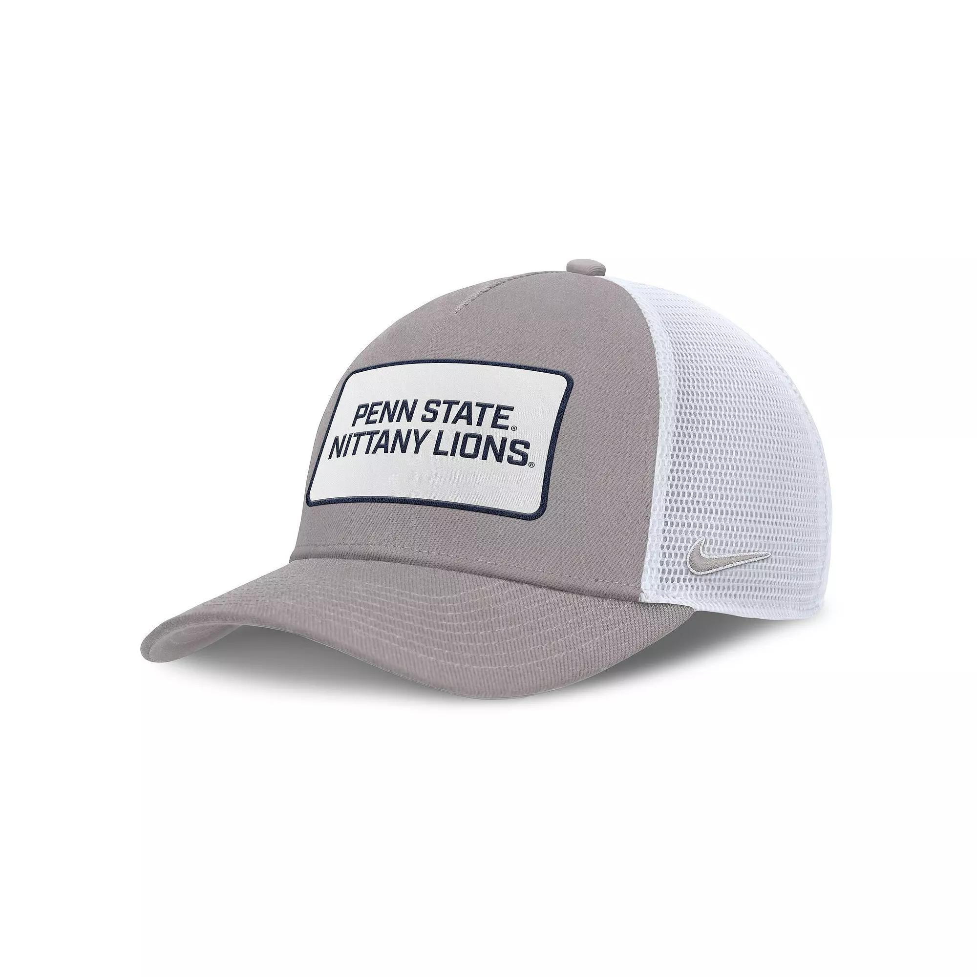 Penn State On-Field Rise Nike Mens Nike Mens College Trucker Adjustable Hat | NC9708KSPSN-EST Product Image