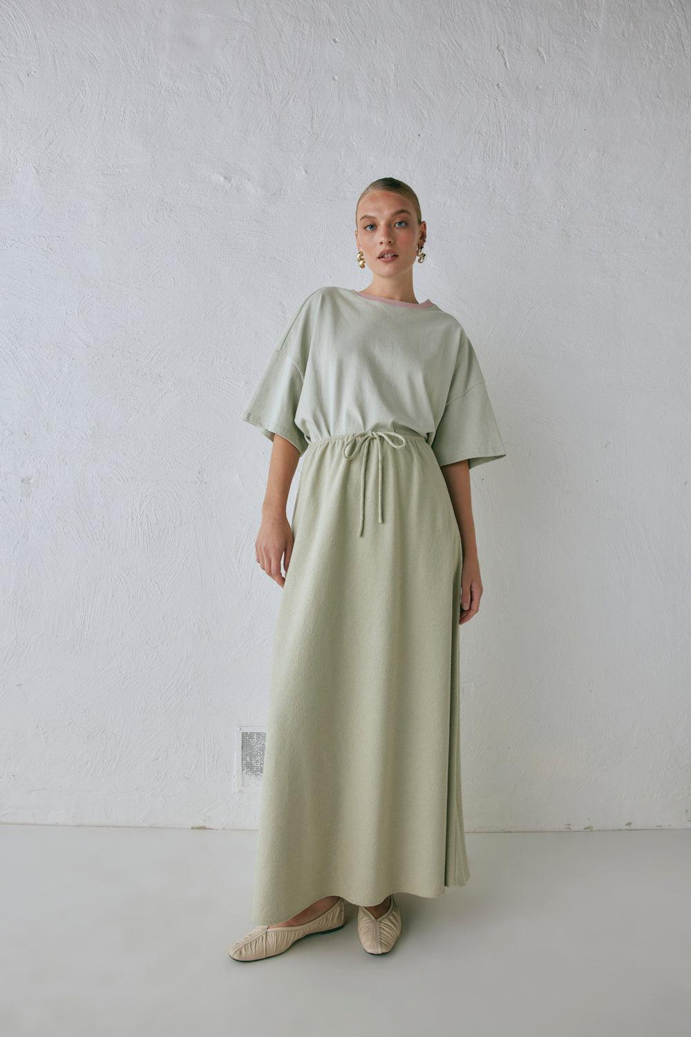 Etta Maxi Skirt Sage Product Image