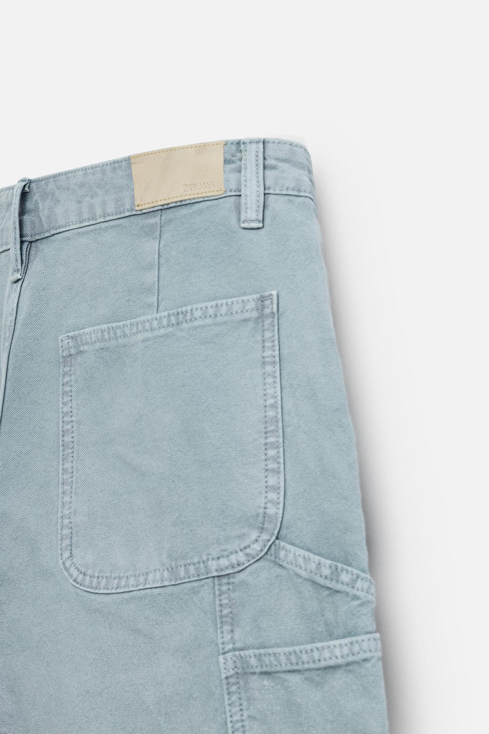 WASHED CARPENTER POCKET PANTS Product Image
