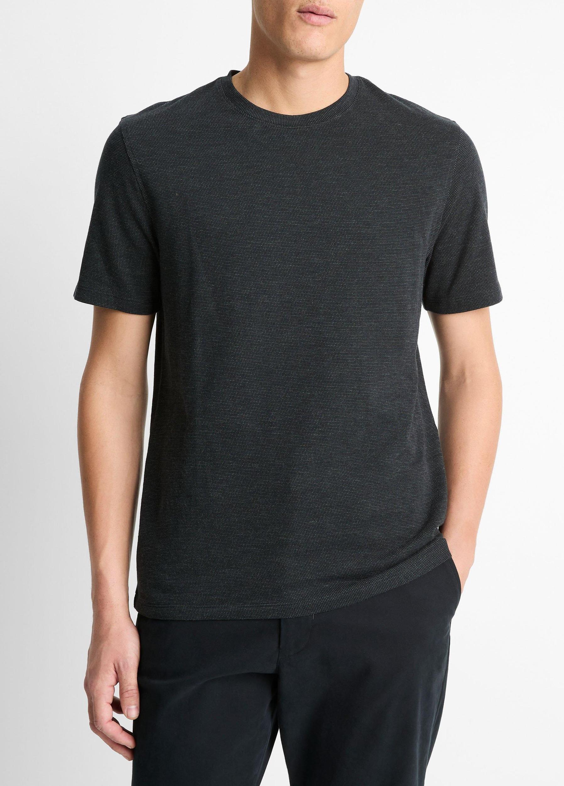 Birdseye Jacquard Pima Cotton T-Shirt Product Image