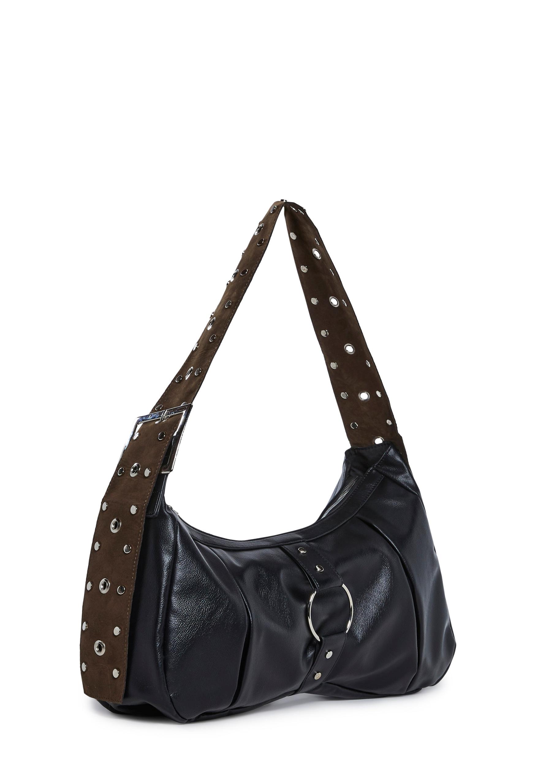 Buckle Shoulder Bag Current Mood - Black Product Image