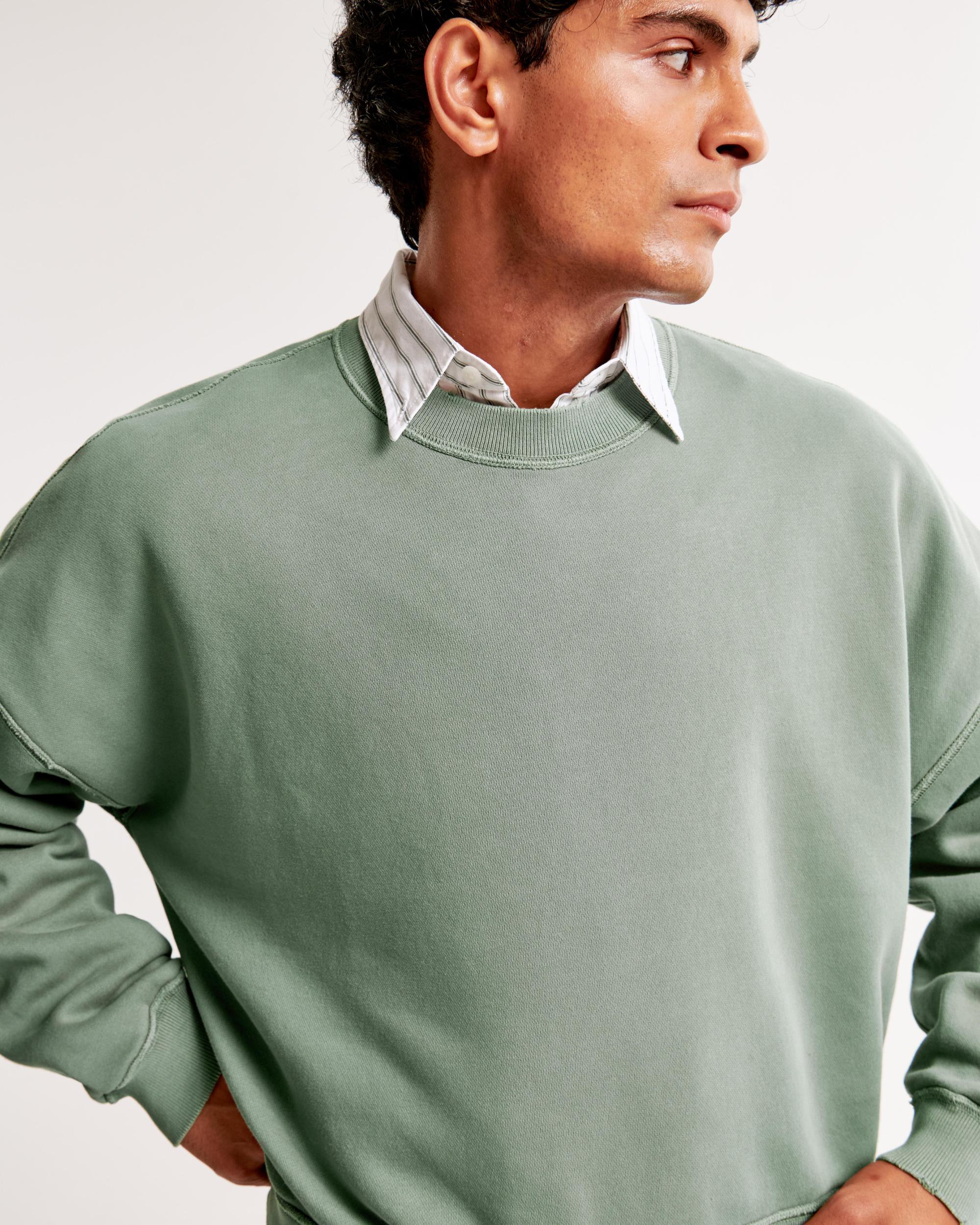 Cropped Essential Crew Sweatshirt Product Image