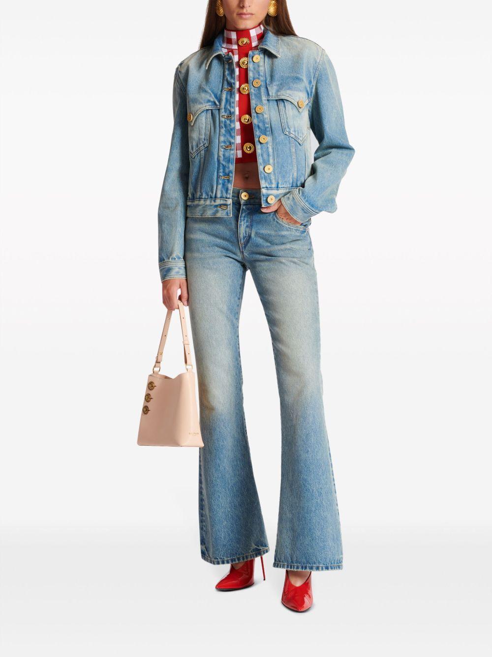 Embleme leather shoulder bag Product Image