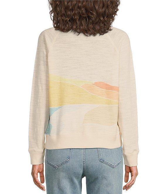Faherty Sunwash Organic Cotton Slub Crew Neck Long Sleeve Pullover Product Image