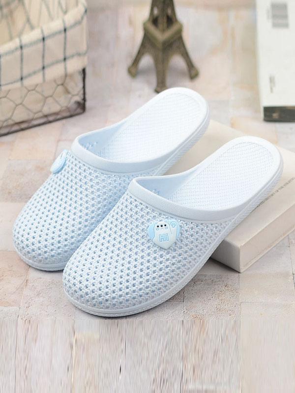 Hollow Round-Toe Mules&Slides Slippers Product Image