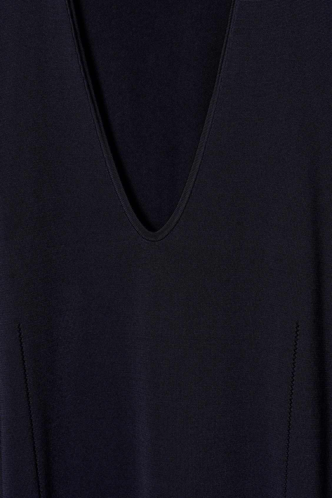 KNITTED COTTON MIDI DRESS Product Image