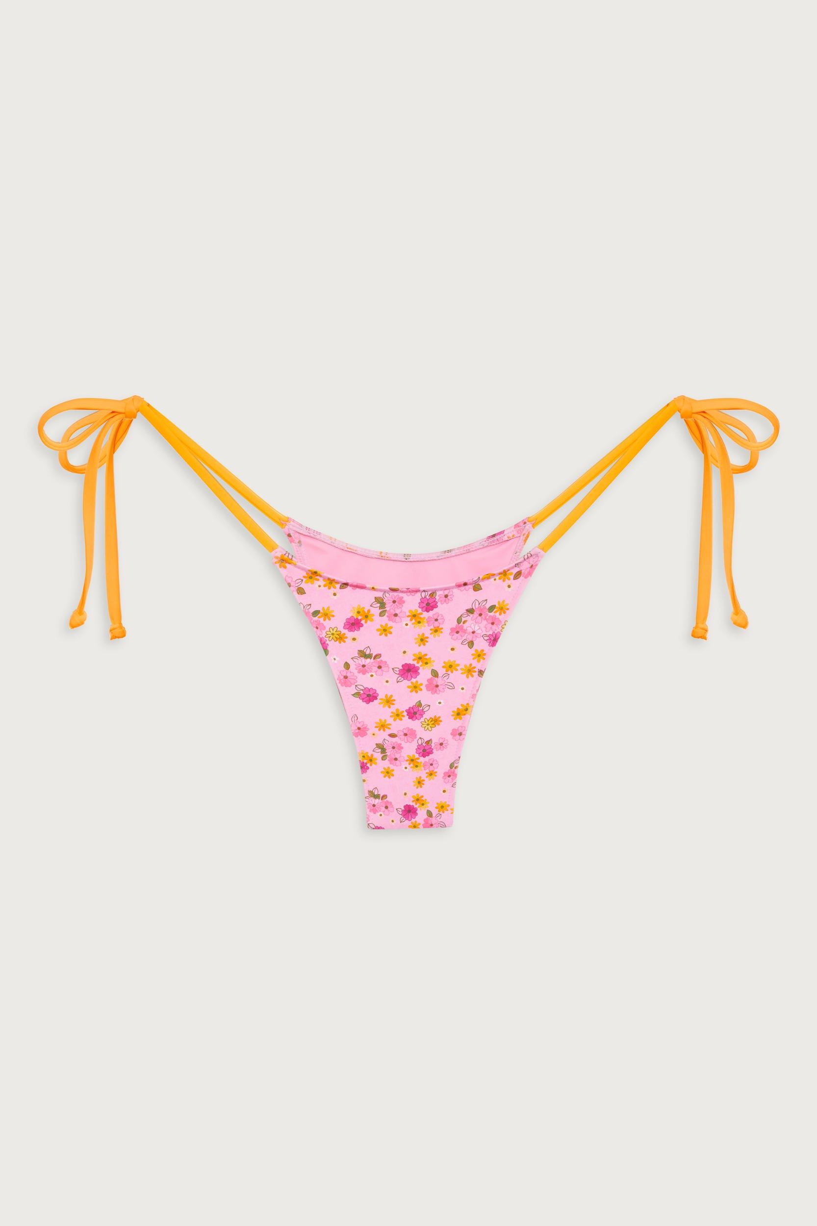 Divine Floral Skimpy Bikini Bottom - Queen's Bath Product Image
