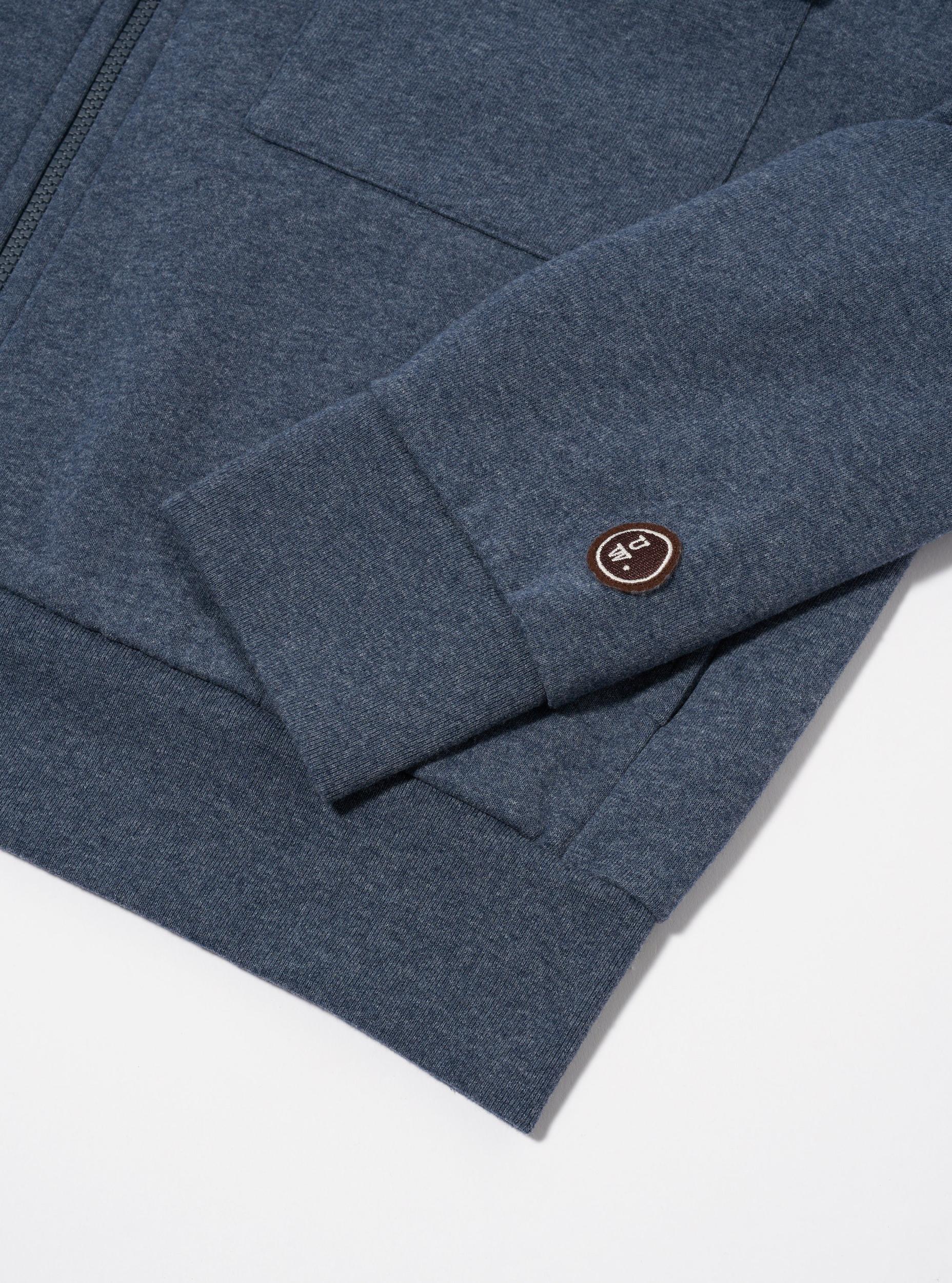 Navy Recycled Cotton Blend Jersey Tyler Jacket Product Image