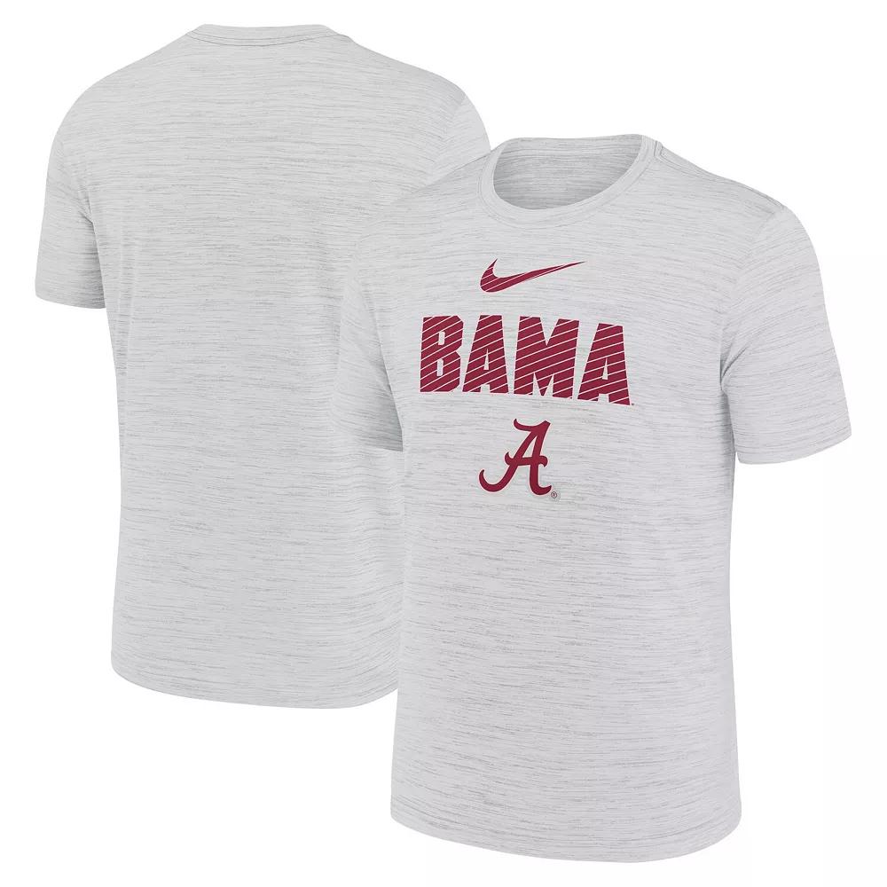 Men's Nike White Alabama Crimson Tide Campus Slant Velocity Performance T-Shirt,  Product Image