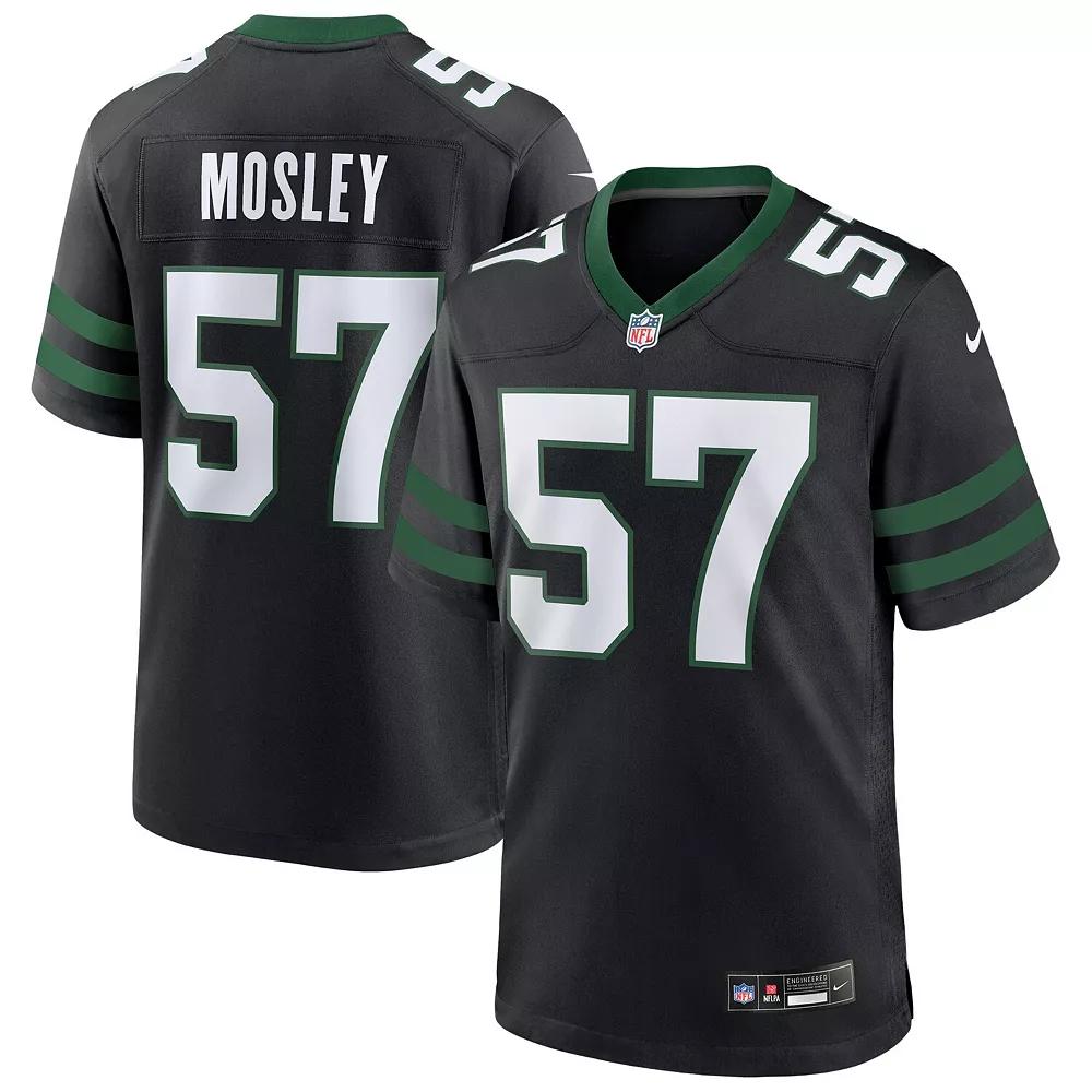 Men's Nike C.J. Mosley Legacy Black New York Jets Alternate Game Jersey,  Product Image