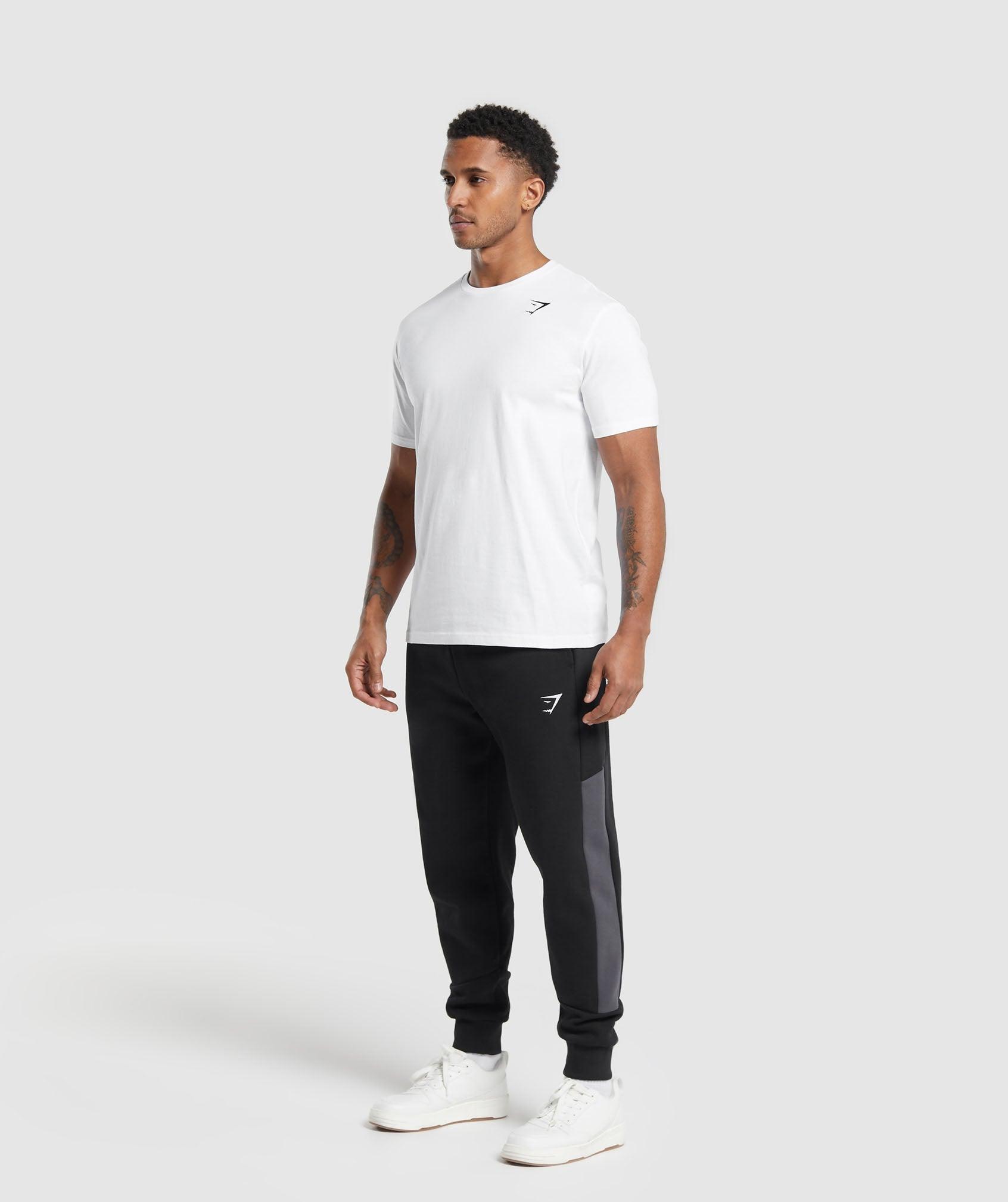 Gymshark Pique Joggers - Black/Onyx Grey Male Product Image