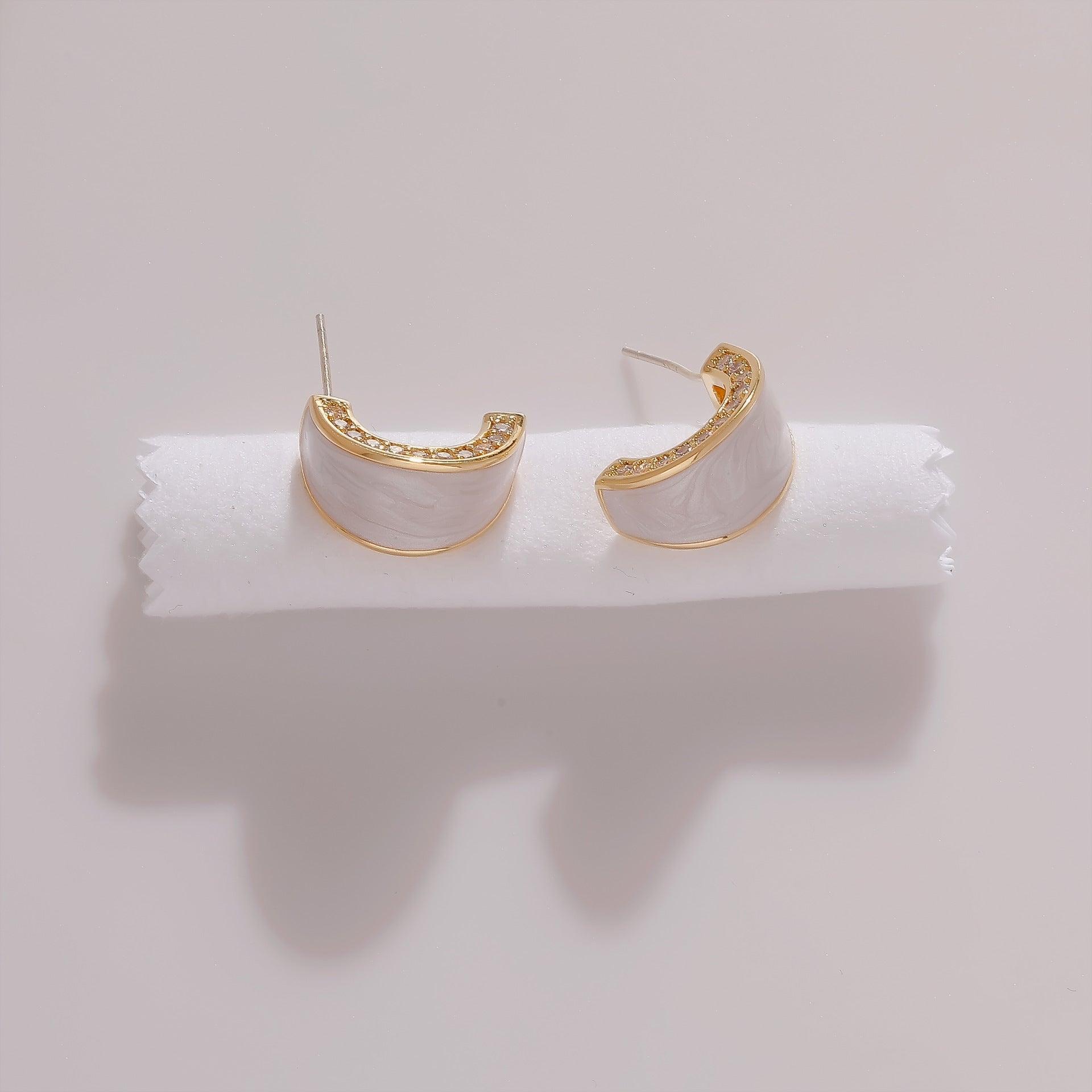 Silver Metal Earrings Product Image