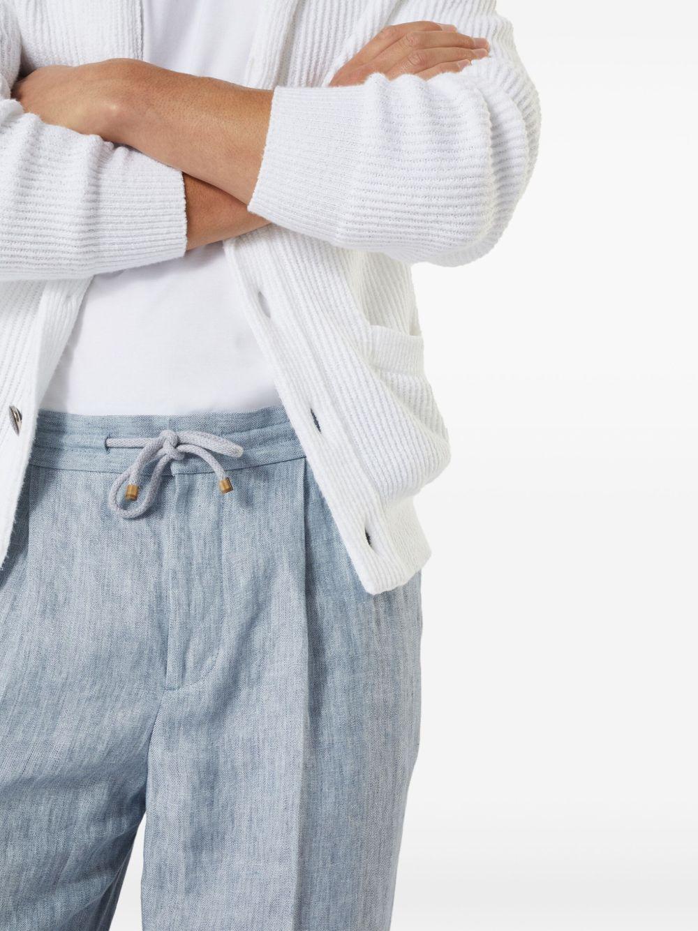 pleated linen trousers Product Image