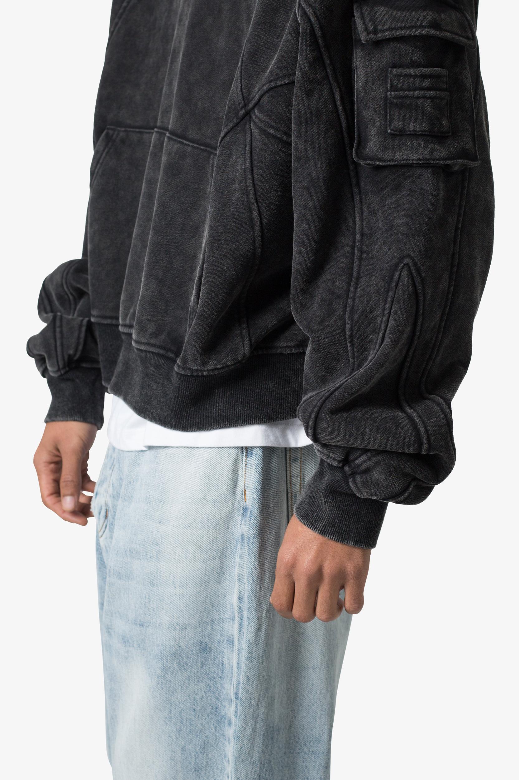 Cargo Pocket Hoodie - Charcoal Grey Product Image