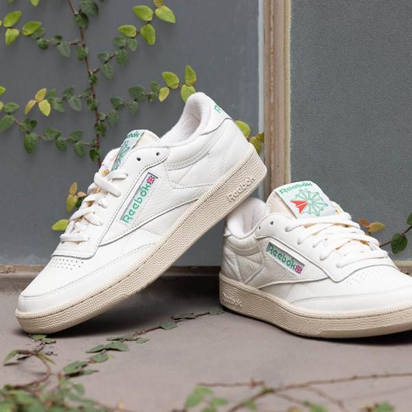 Womens Reebok Club C Vintage 85 Athletic Shoe - Chalk / Alabaster / Glen Green Product Image