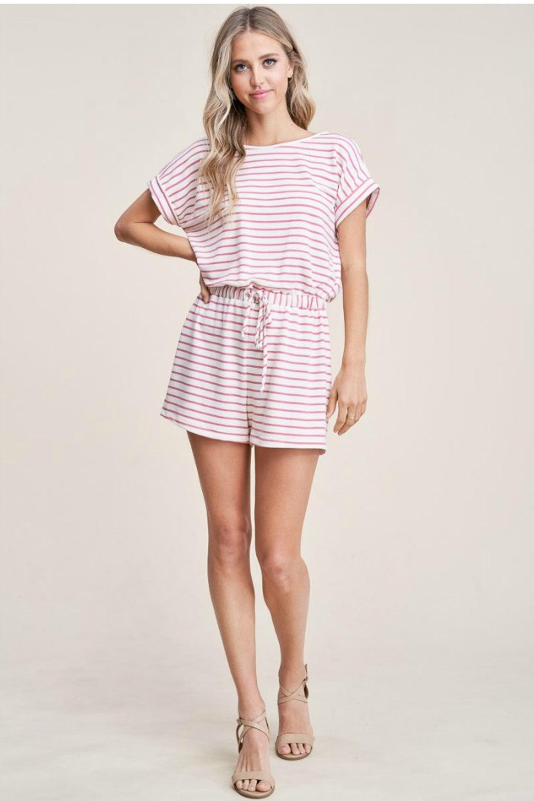 Elastic Waist Romper Product Image