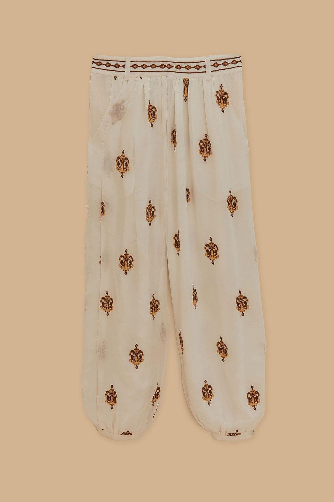 Off-White Anchor Tapestry Embroidered Pants Product Image