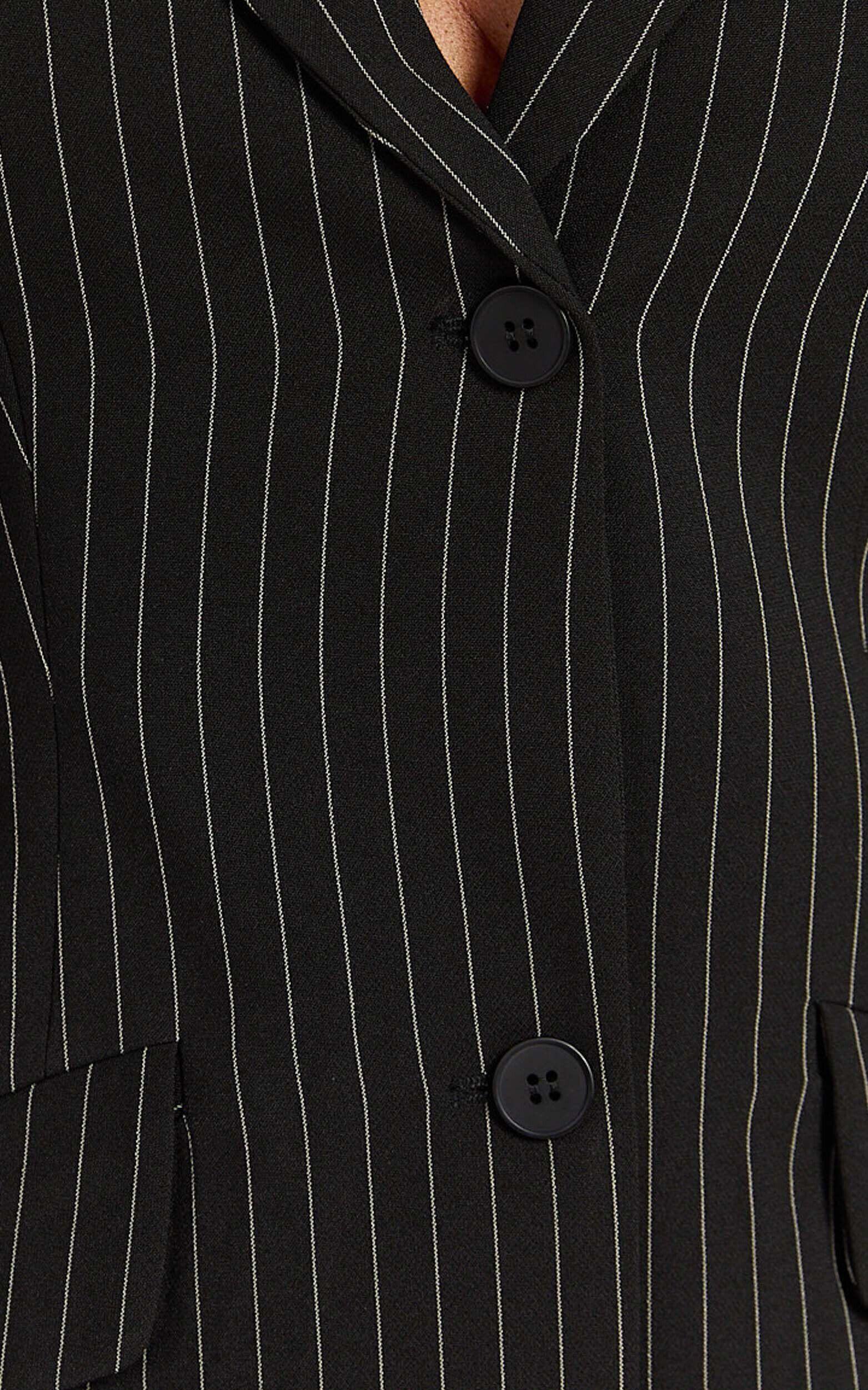 Lioness - Leo Dress in Onyx Pinstripe Product Image