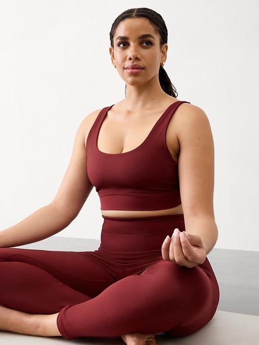 Breathe Rib Longline Sports Bra A-C Product Image