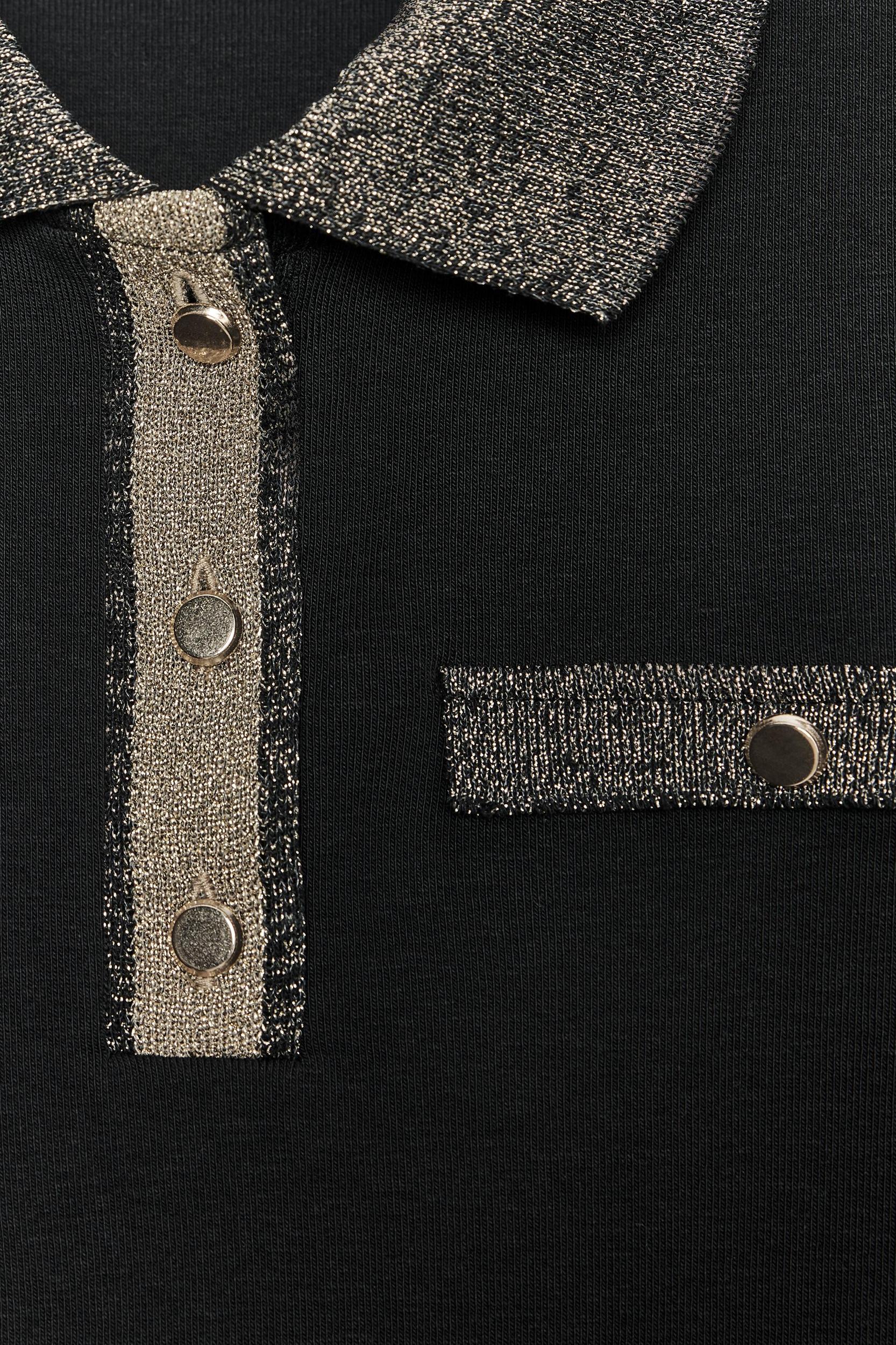 METALLIC THREAD T-SHIRT Product Image