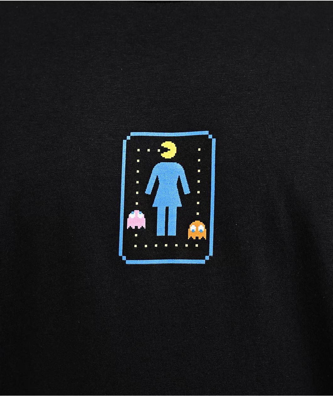 Girl x Pac-Man OG Pac-Lock Black T-Shirt Product Image