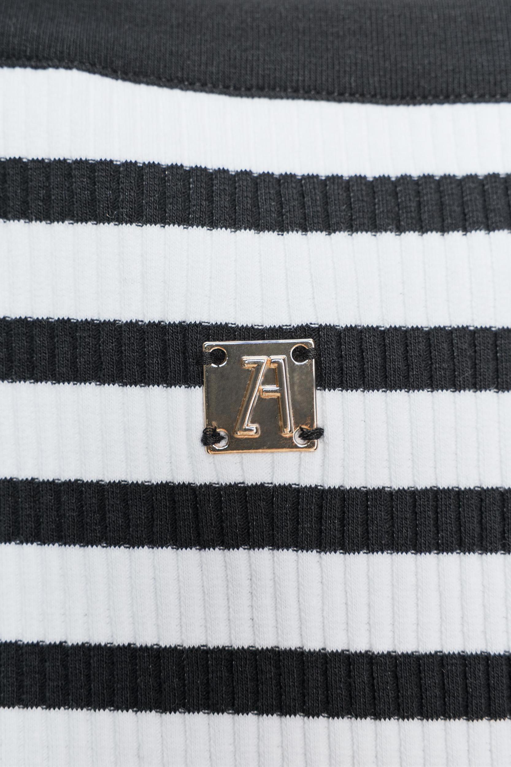 ZARA STRIPED BROOCH TOP Product Image