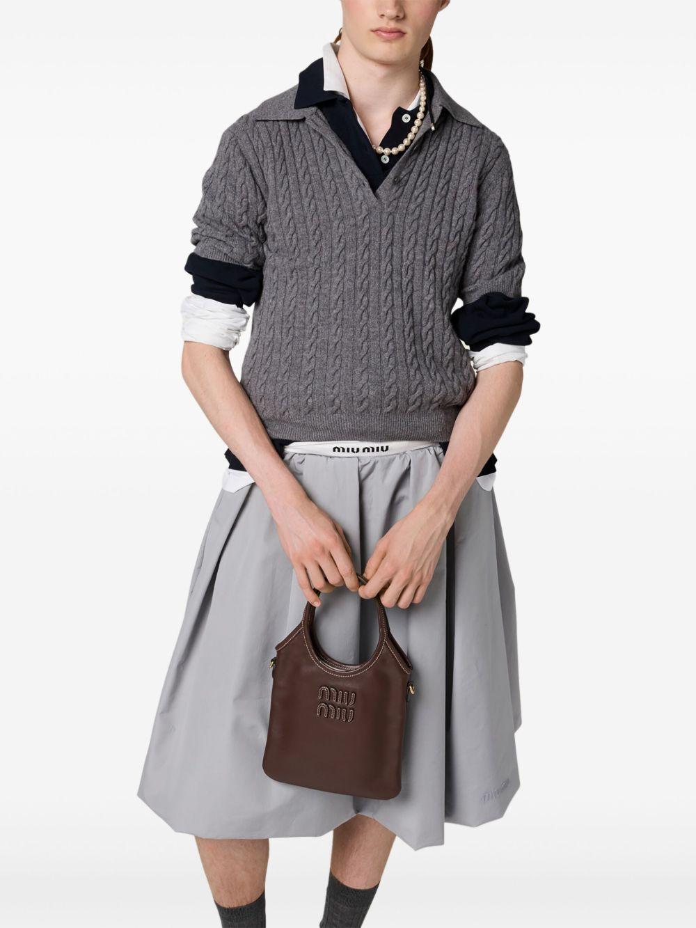 Ivy leather tote bag  Product Image