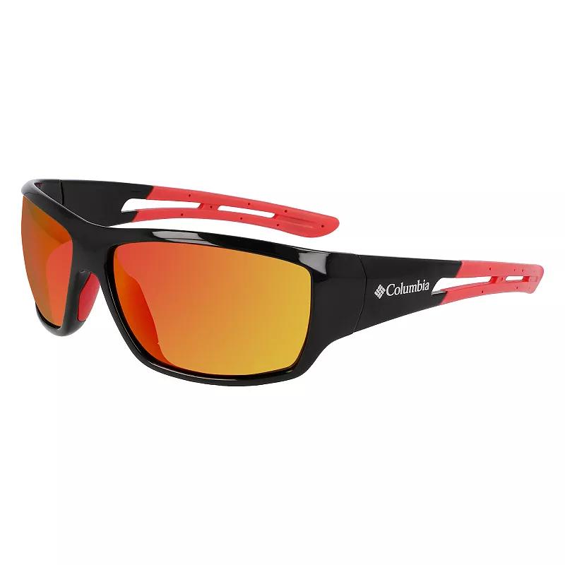 Men's Columbia Utilizer Polarized Modified Rectangle Sunglasses, Black Product Image