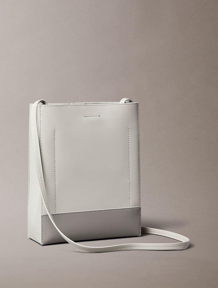 Line Leather Crossbody Bag Product Image