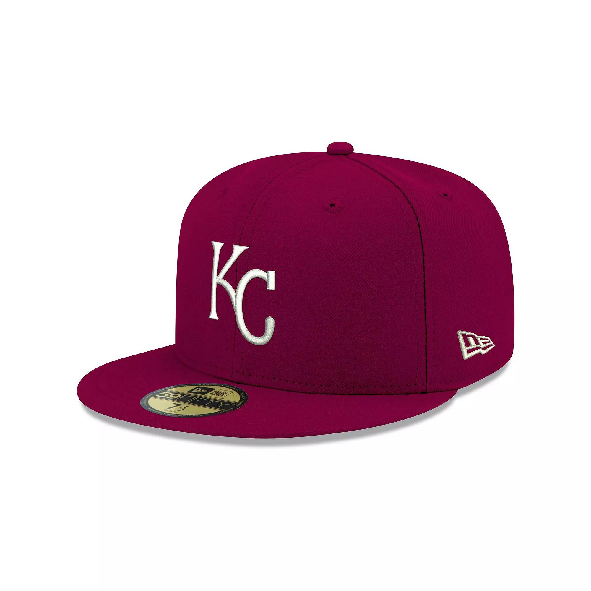 Men's New Era Red Tampa Bay Rays White Logo 59FIFTY Fitted Hat,  Product Image