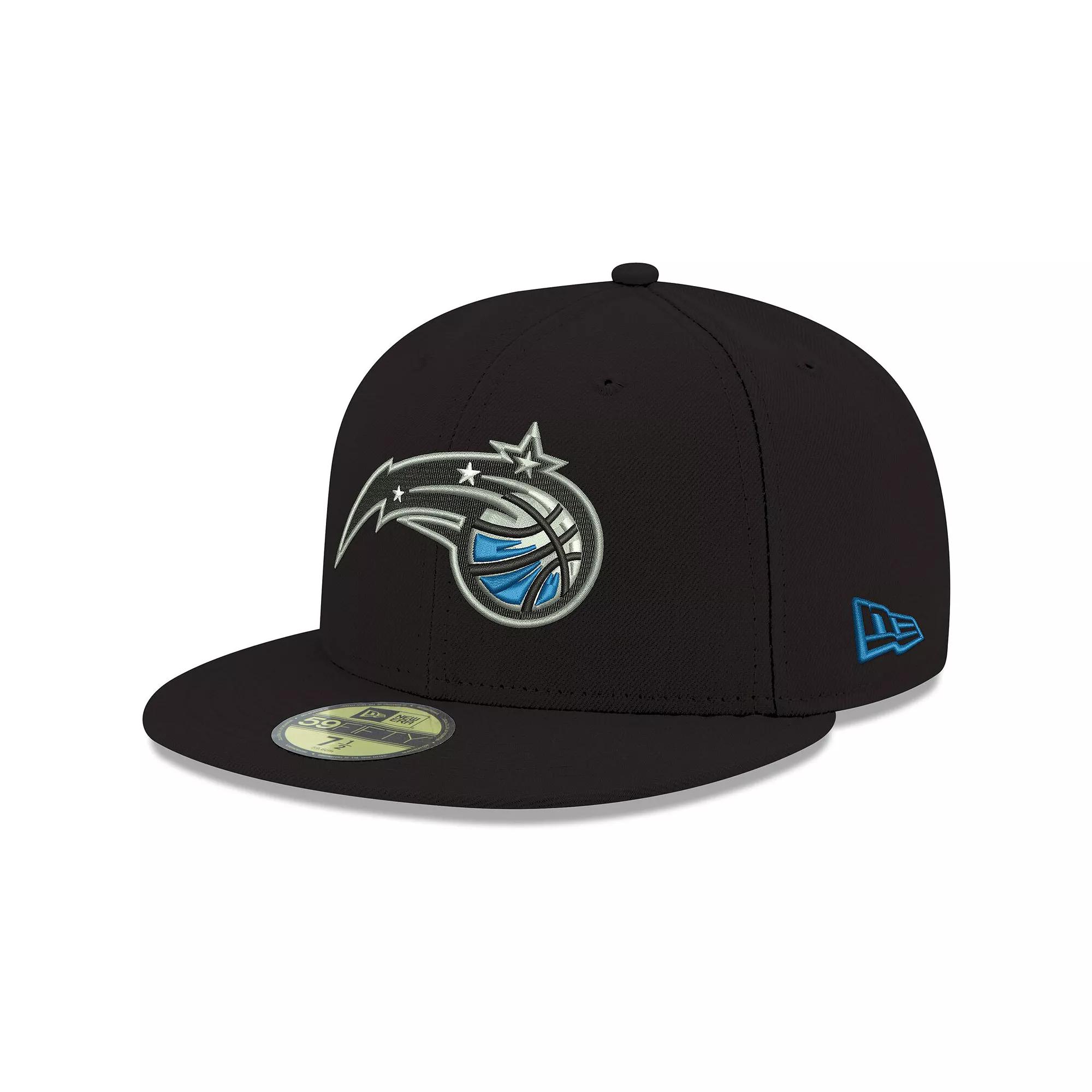 Men's New Era Black Orlando Magic Official Team Color 59FIFTY Fitted Hat, Size: 7 3/8, Mag Black Product Image