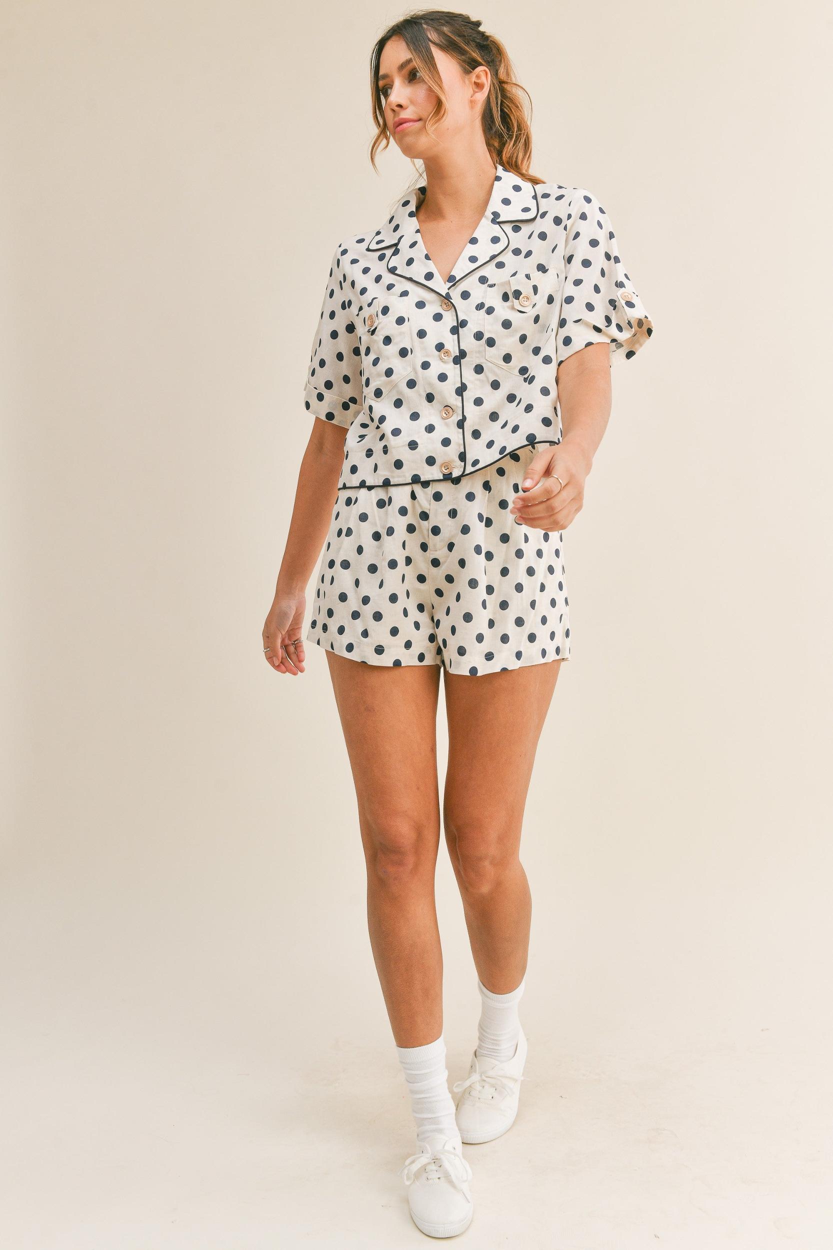 Polka Dot Top & Short Set Product Image