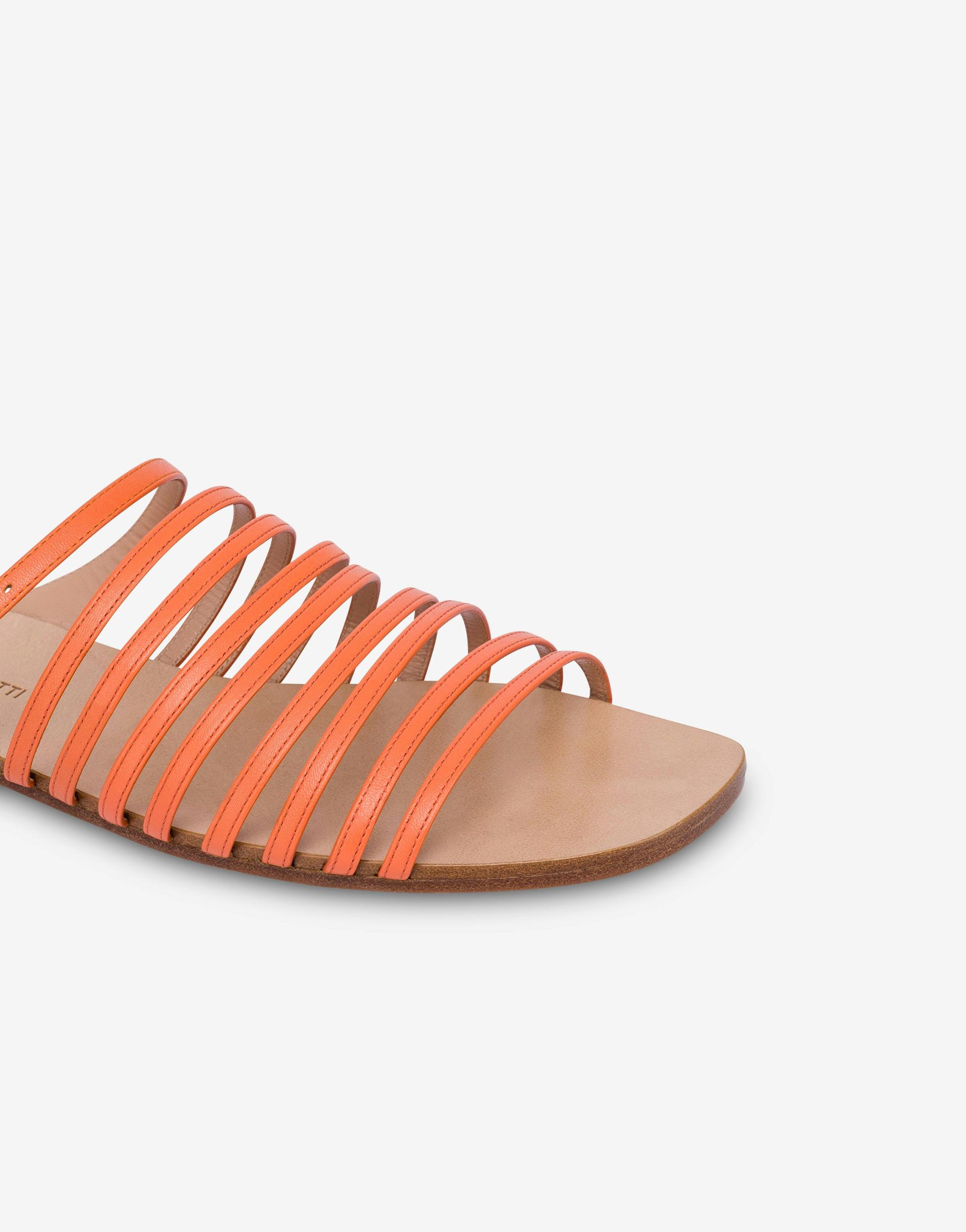 Flat sandals in nappa calfskin Product Image