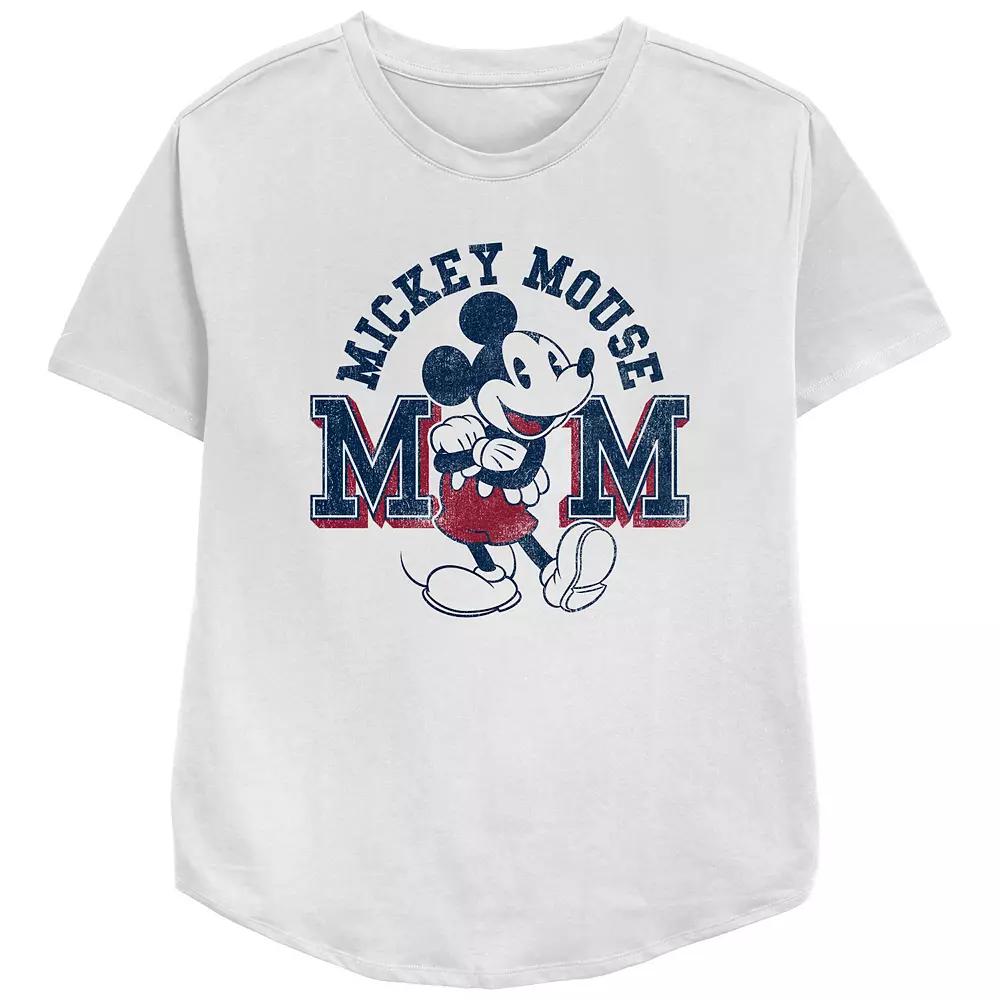 Disney's Mickey Mouse Mom Relaxed Fit Women's Graphic Tee,  Product Image