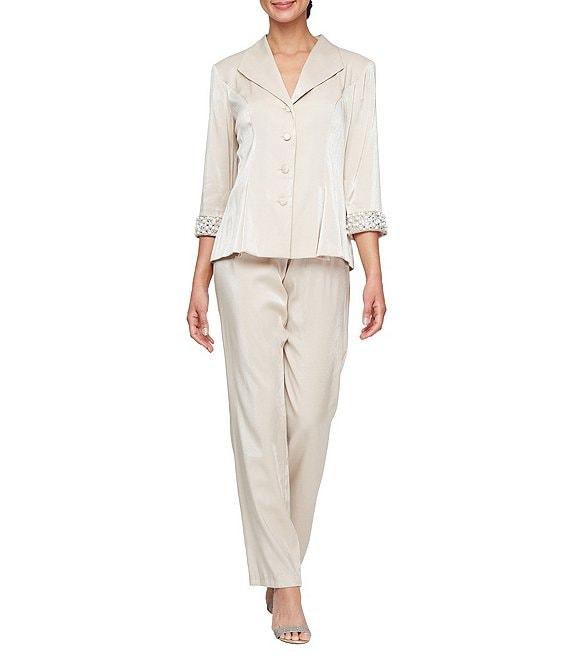 Alex Evenings Stretch Shimmer Pants Product Image