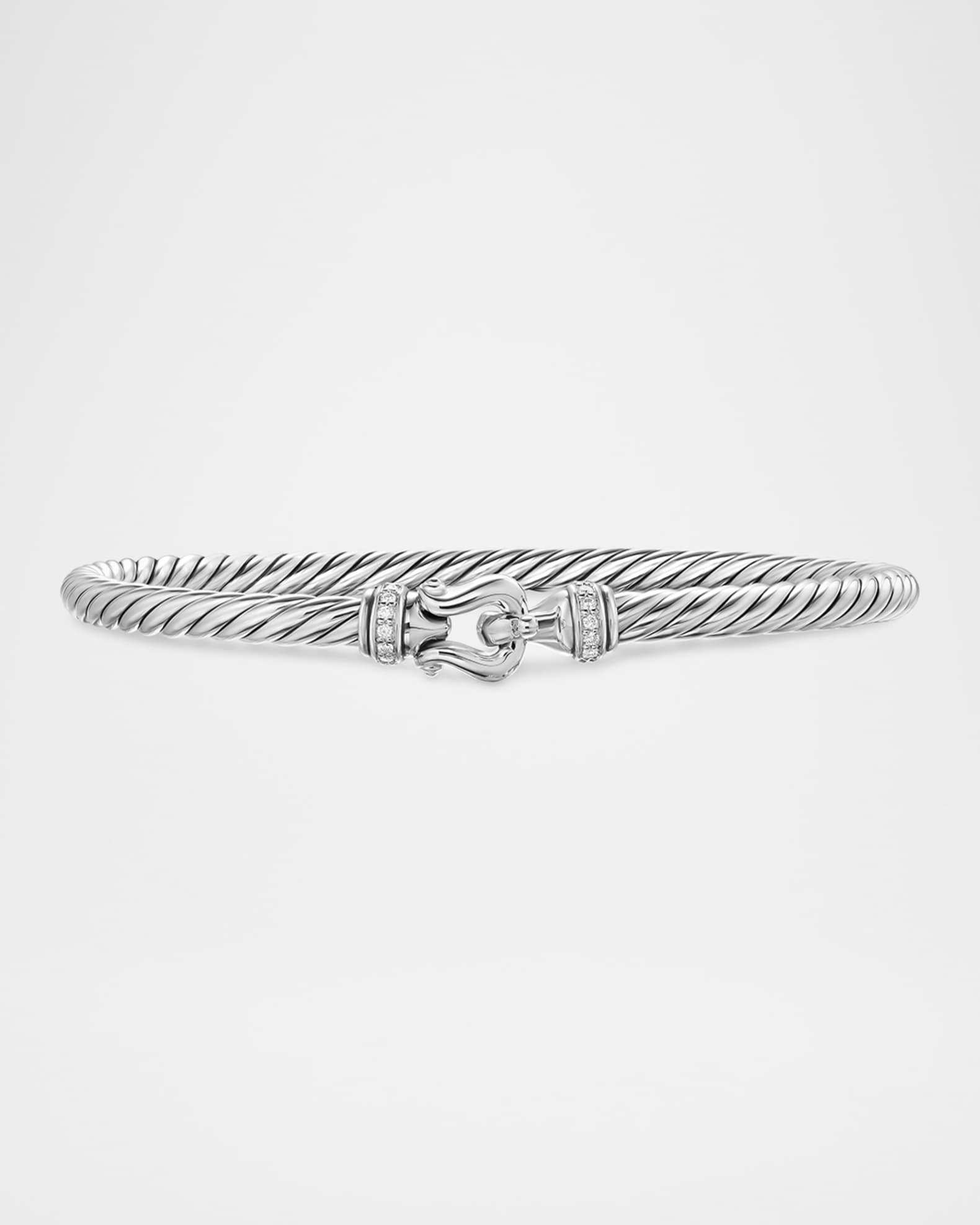 DY Mercer Triple Ring Earrings with Diamonds in 18K Gold, 35mm Product Image