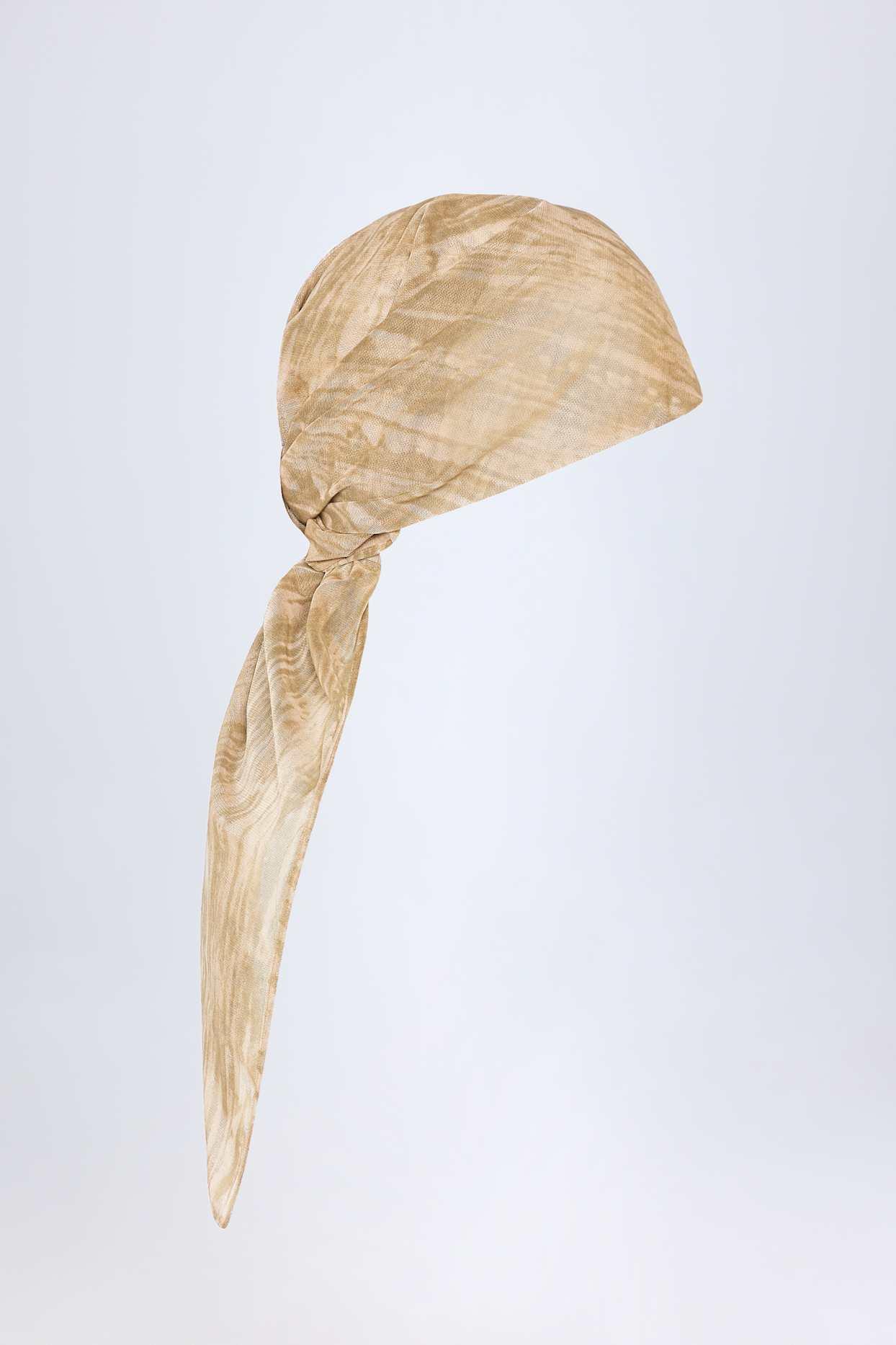 Headscarf in Tan Print Product Image