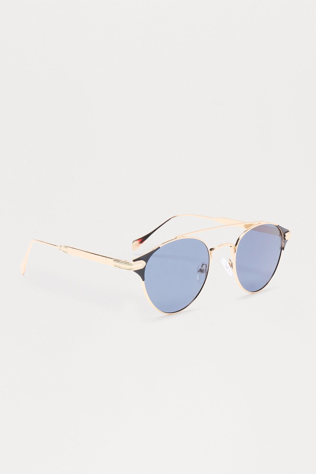 Randa Round Sunglasses - Gold Male Product Image