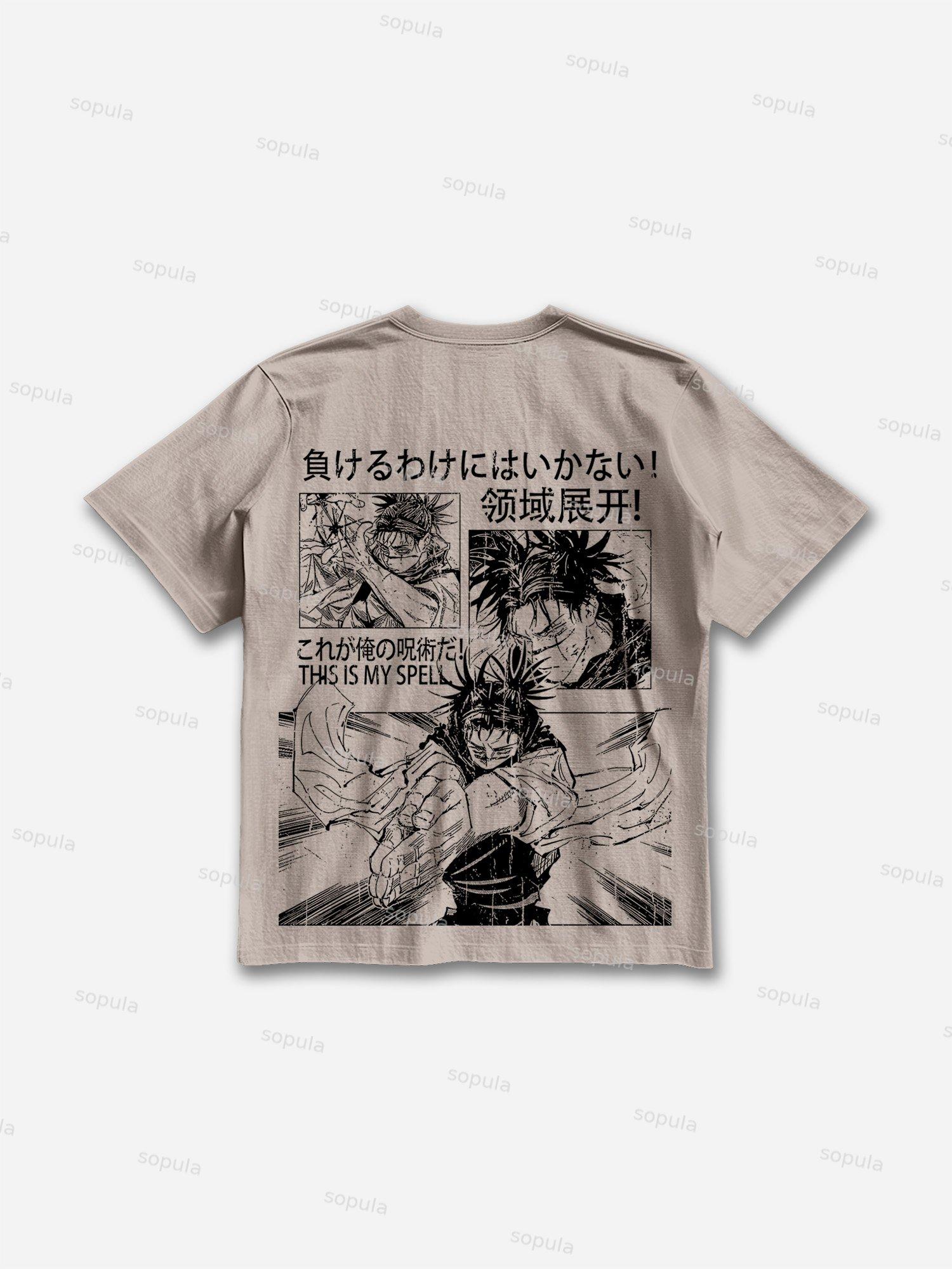 Spell Comic Graphic Print Cotton T-shirt Product Image