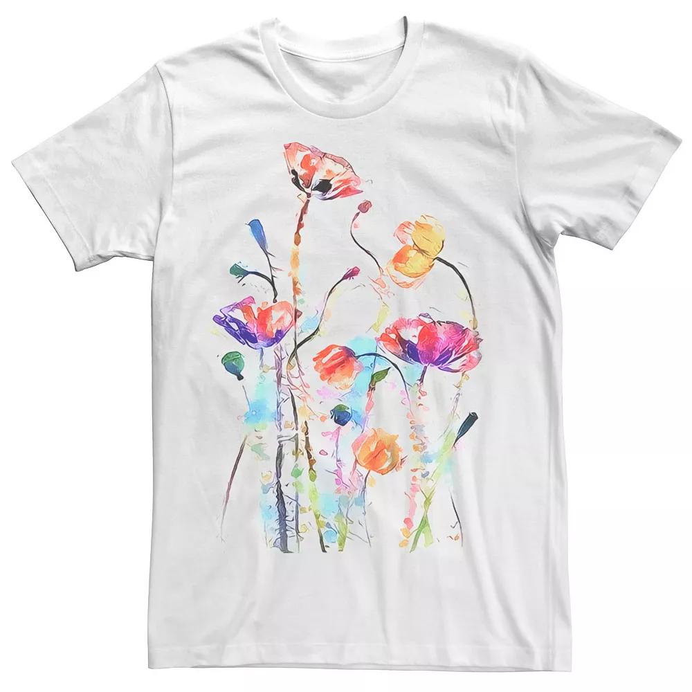 Men's Flowers Art Graphic Tee,  Product Image