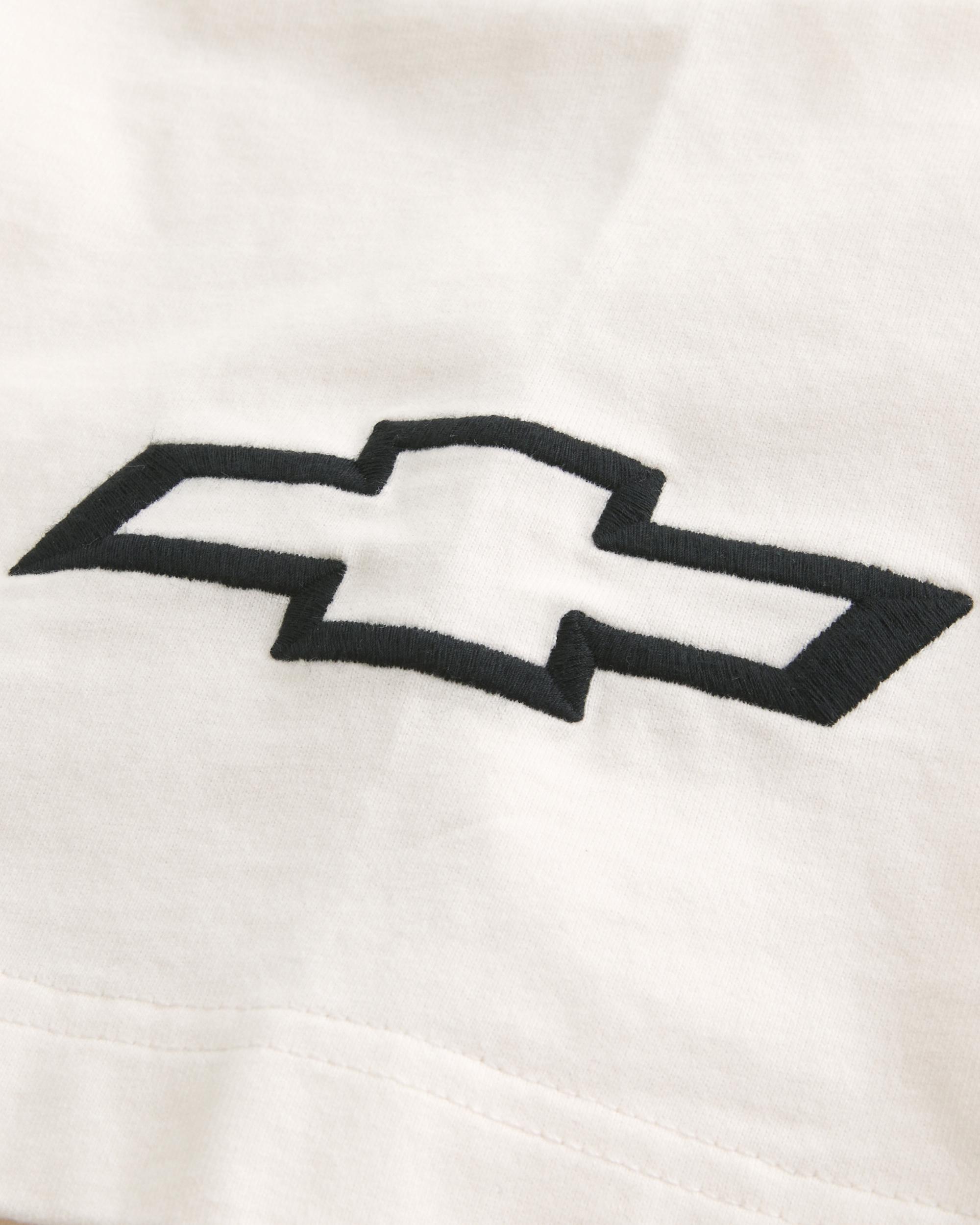 Baggy Heavyweight Crop Chevrolet Graphic Tee Product Image