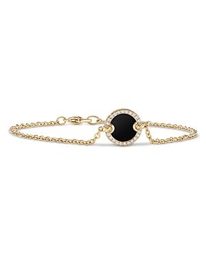 Womens Petite DY Elements Center Station Chain Bracelet in 18K Yellow Gold Product Image
