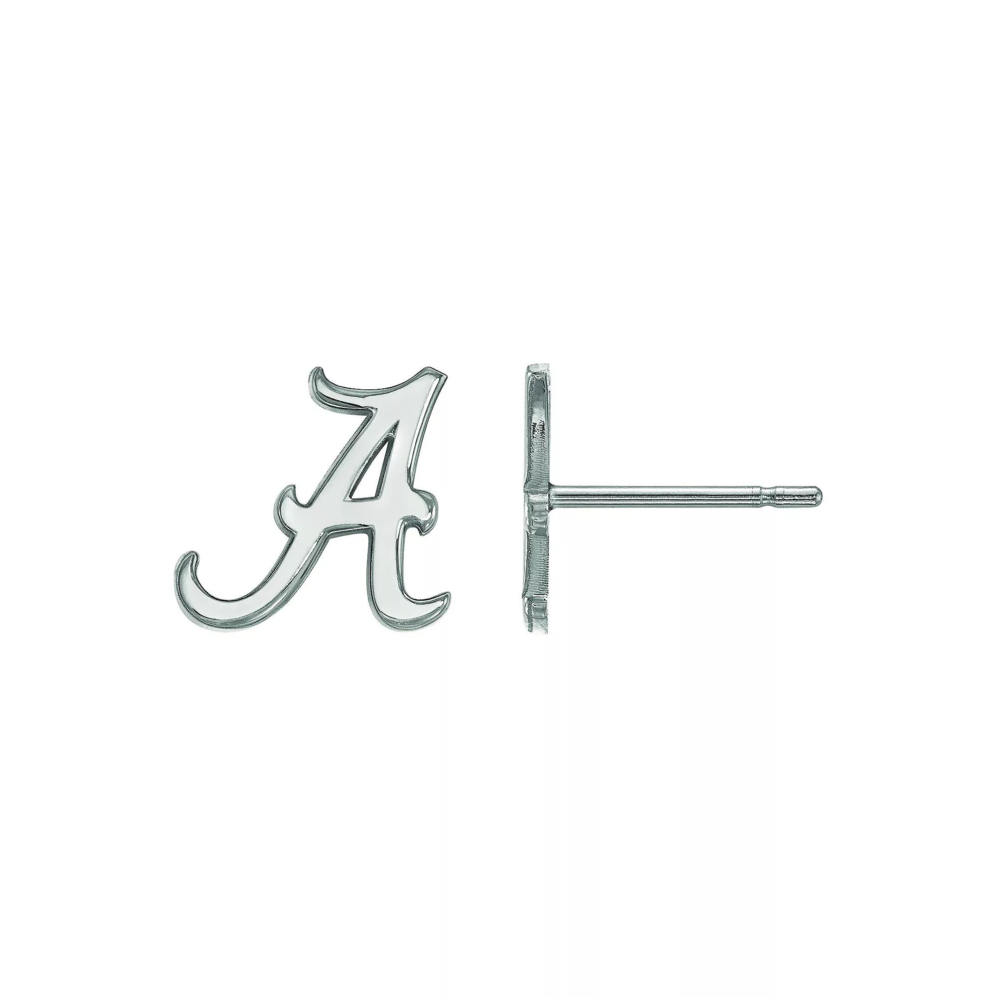 LogoArt Sterling Silver Alabama Crimson Tide Post Earrings, Women's, Size: 9MM Product Image