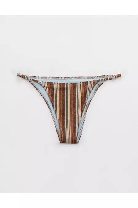 Aerie Sparkle Adjustable Cheekiest Bikini Bottom Women's Product Image